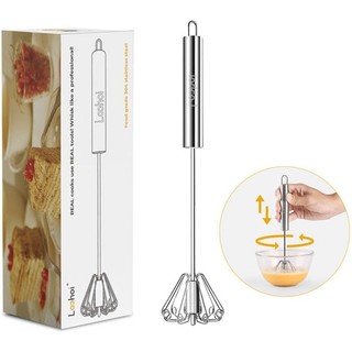 Máy đánh trứng bán tự động bằng thép không gỉ được nâng cấp Dễ sử dụng Máy đánh trứng Dụng cụ Wisker đa năng để nấu ăn Máy đánh trứng thiết yếu nhà bếp để nướng đánh trứng đánh đập và khuấy