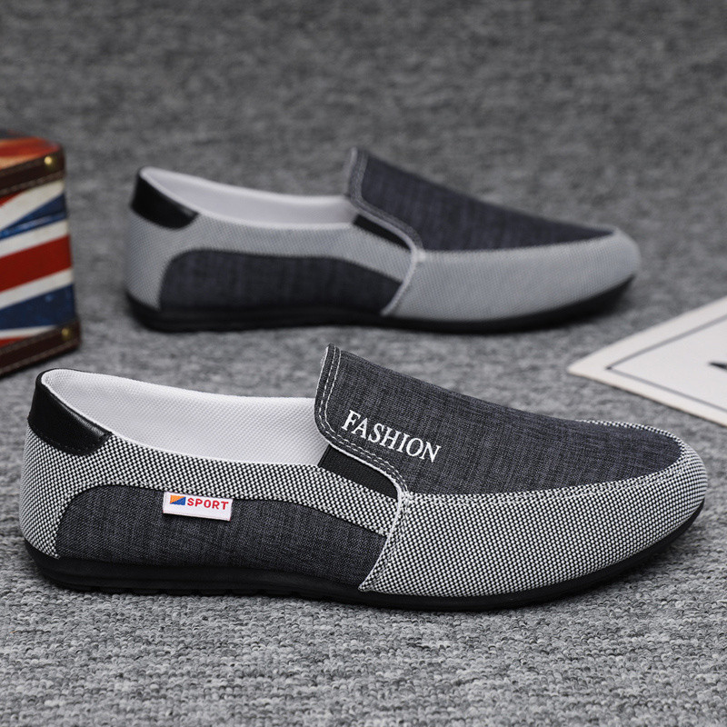 Giày vải Nam Low-Top mùa hè, thoáng khí, đế mềm chống trượt, phong cách Hàn Quốc, phù hợp mọi dịp