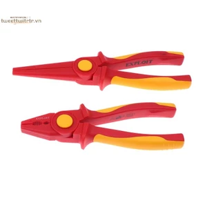 Kìm nhựa cách nhiệt rắn TRTR 1000V Tay cầm chống trượt điện áp cao Kìm dây cách nhiệt Kìm mũi kim VN