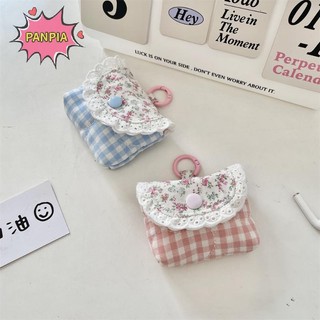 [PNPIA] Ví Đựng Tiền Xu Ren Hoa Ngọt Ngào Dễ Thương Thời Trang Màu Hồng Xanh Kẻ Sọc Bảo Vệ Tai Nghe Bé Gái Túi Bảo Quản Nhỏ Di Động VN