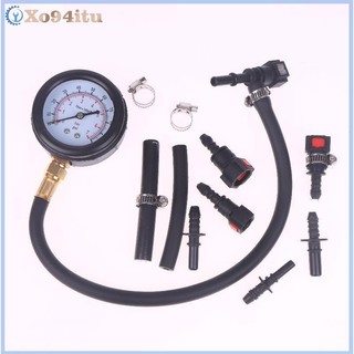 XOITU Hệ thống nhiên liệu ô tô Đồng hồ đo áp suất xe máy Công cụ kiểm tra áp suất ô tô 0-100PSI 6.3 / 7.89 / 9.49 Có van VN