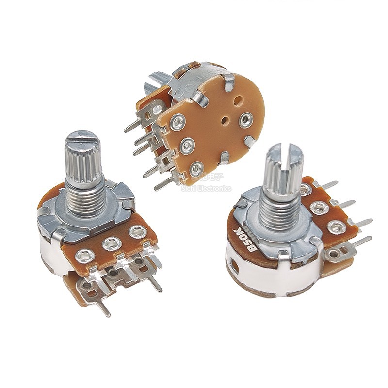 WH148 Bộ khuếch đại công suất 5 chân B5K / 10K / 20K / 50K / 100K Bộ khuếch đại âm lượng âm thanh Chiết áp có thể điều chỉnh bằng công tắc