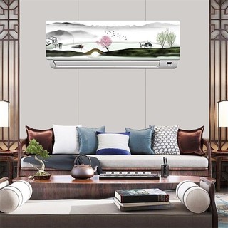 ☑Phong Cách Mới Treo Điều Hòa Không Khí Miếng Dán Dán Điều Hòa Không Khí Tủ Lạnh Phong Cách Châu Âu Tranh Trang Trí Tự Dính Tân Trang Phim Chống Thấm Nước
