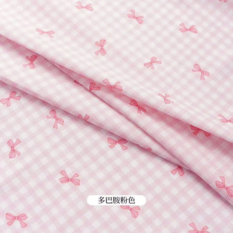 Phong Cách Mục Vụ Vải Cotton Kẻ Sọc/Màu Trơn 50x145cm Quần Áo Trẻ Em Mùa Hè Handmade, Dịch Vụ Gia Đình TJ10497