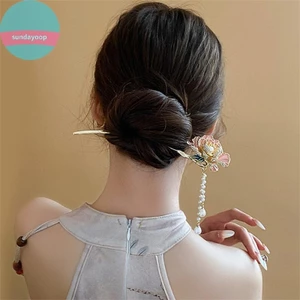Sund Sel Hanfu Đũa Tóc Mũ Nón Hình Chữ U Ngọc Trai - Phụ Kiện Tóc Phong Cách Trung Hoa