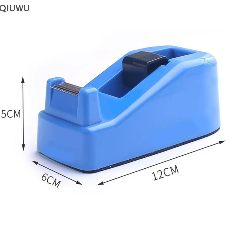 QIUWU Tape Dispenser Văn phòng phẩm lớn Băng dính Cắt niêm phong Băng đế bàn Hộp đựng đồ dùng văn phòng Hộp đựng băng đóng gói.