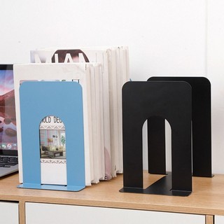 TOPTOOLCX 1 / 2 CÁI Bookends, Giá đỡ sách chống trượt hình chữ L, Nút chặn sách kim loại dày bền bỉ hỗ trợ tại nhà