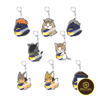 Móc khoá Anime Haikyuu volleyball! Hinata Shoyo Kageyama Tobio Hanging Animals Phụ Kiện Trang Trí Túi xách Balo - DH