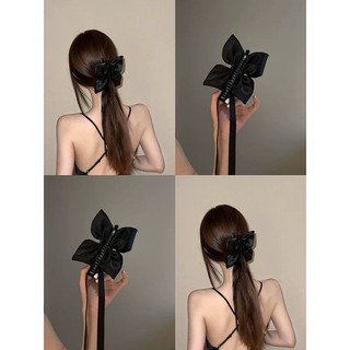 Kẹp tóc nơ Satin trắng phong cách múa ba lê