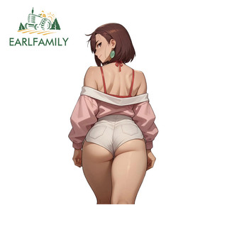 EARLFAMILY Dandadan Ayase Momo Anime Xe Dán Thời Trang Hài Hước Chống Thấm Nước JDM Đề Can Thích Hợp Cho Xe Máy Kính Chắn Gió Phía Sau Laptop