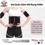 Big & Fit  - Đai Quấn Giảm Mỡ Bụng HARU – Đai Quấn Bụng Đốt Mỡ, Siết Eo, Thấm Mồ Hôi, Tiện Lợi Chạy Bộ HR60 — ảnh 5