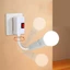 Chuôi Đèn Đui Đèn E27 Thân Uốn Dẻo Lò Xo Có Công Tắc Điều Chỉnh 360 20cm 25cm