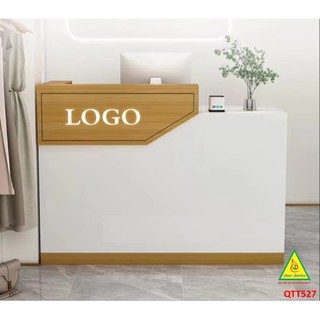 Quầy thu ngân, tiếp tân, tính tiền bằng gỗ MDF QTT527 - NỘI THẤT LẮP RÁP VIENDONGADV
