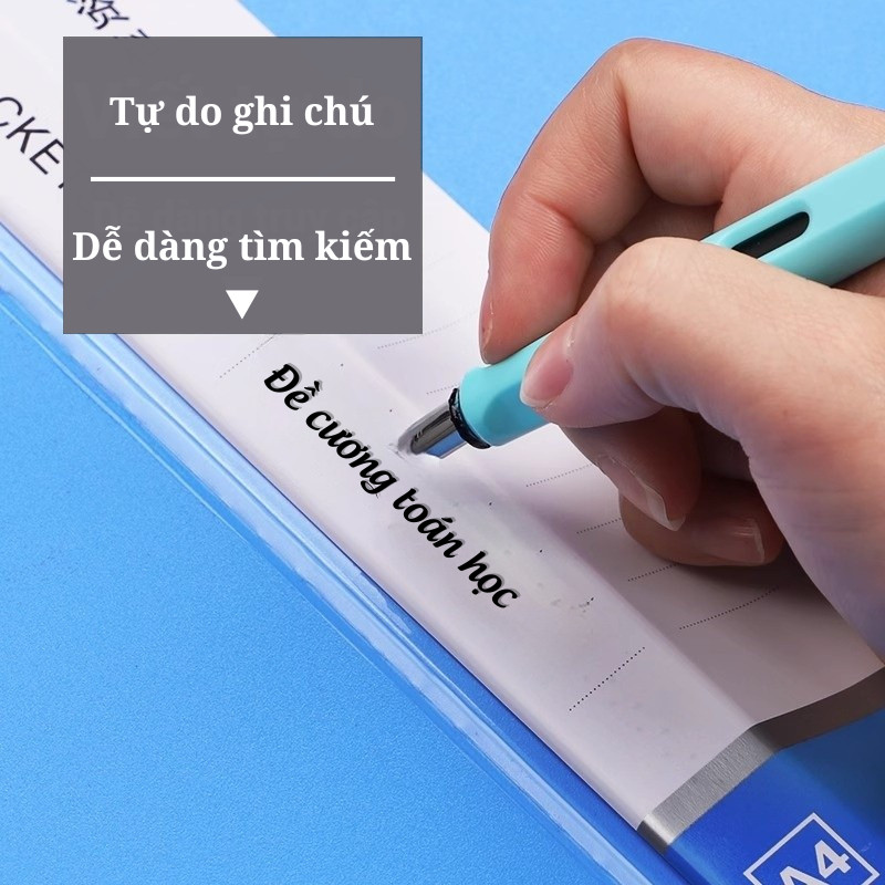 Bìa Lá File A4 30 /60 Lá Dày Dặn Cao Cấp - File Nhựa Lưu Trữ Tài Liệu Văn Phòng Gọn Gàng Tiện Lợi Cho Học Sinh Sinh Viên