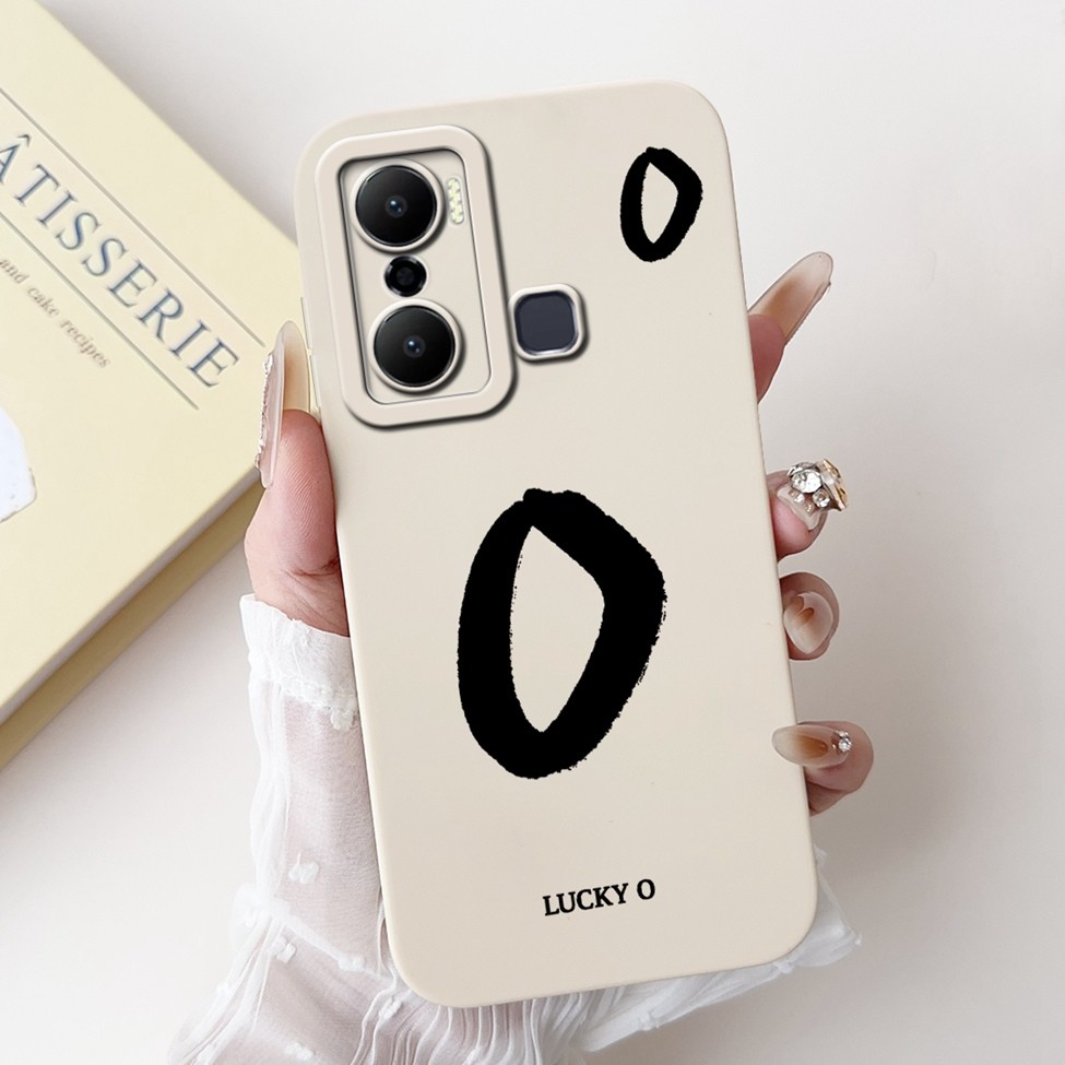 Infinix Hot 20Play X6825 Bao Infinix Hot 20 Play Case Chữ Thời Trang Đơn Giản Thiết Kế Họa Tiết A-Z Ốp Lưng Chống Sốc Silicon