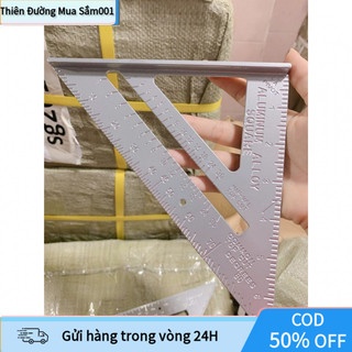 Thước ke mộng vuông góc 18cm nhôm đúc, đo nhanh, bền chắc, dùng cho gỗ, thép, tường, DIY