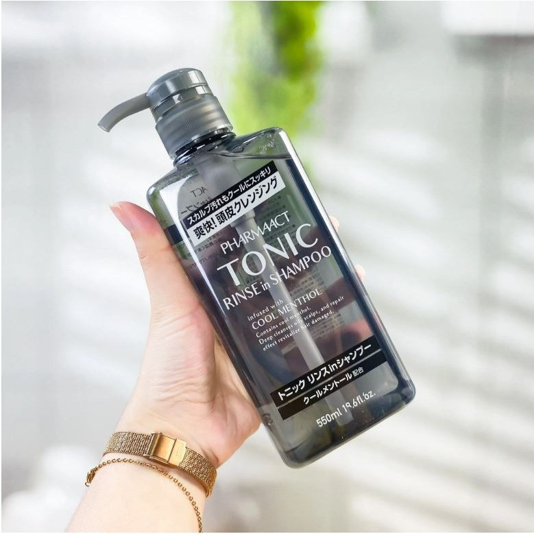 Dầu gội đầu cho nam Pharmaact Tonic Rinse In Shampoo 550ml, dầu gội, sữa tắm cho nam
