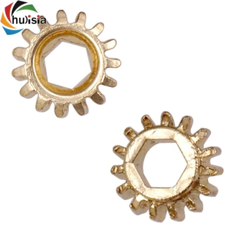 chulisia 6 Cái Chỉnh Chốt Đầu Máy 1 / 15 Bánh Răng Cho Đàn Guitar Phần Nhạc Cụ