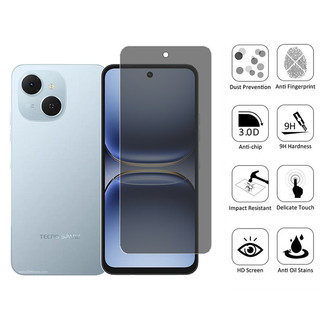 1-2 Chiếc Tecno Spark 40C Kính Cường Lực Chống Gián Điệp Bảo Vệ Màn Hình Riêng Tư Cho Tecno Spark 40 Pro Go 1 1S 2024 40 30c 30 20 Pro 4G 5G
