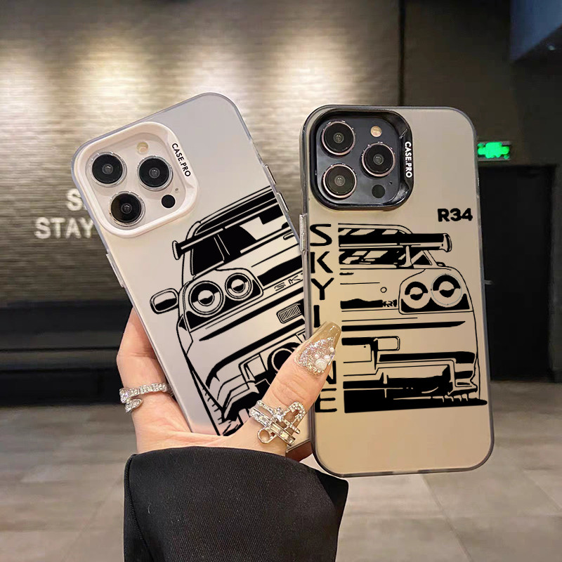 Ốp Lưng Xe JDM Dream Cho OPPO Reno 14 13F 12F 11F 11 12 13 Pro A5 A3 Pro 5G Ốp Lưng Mát Mờ Giáp Chống Sốc Cao Cấp IMD In