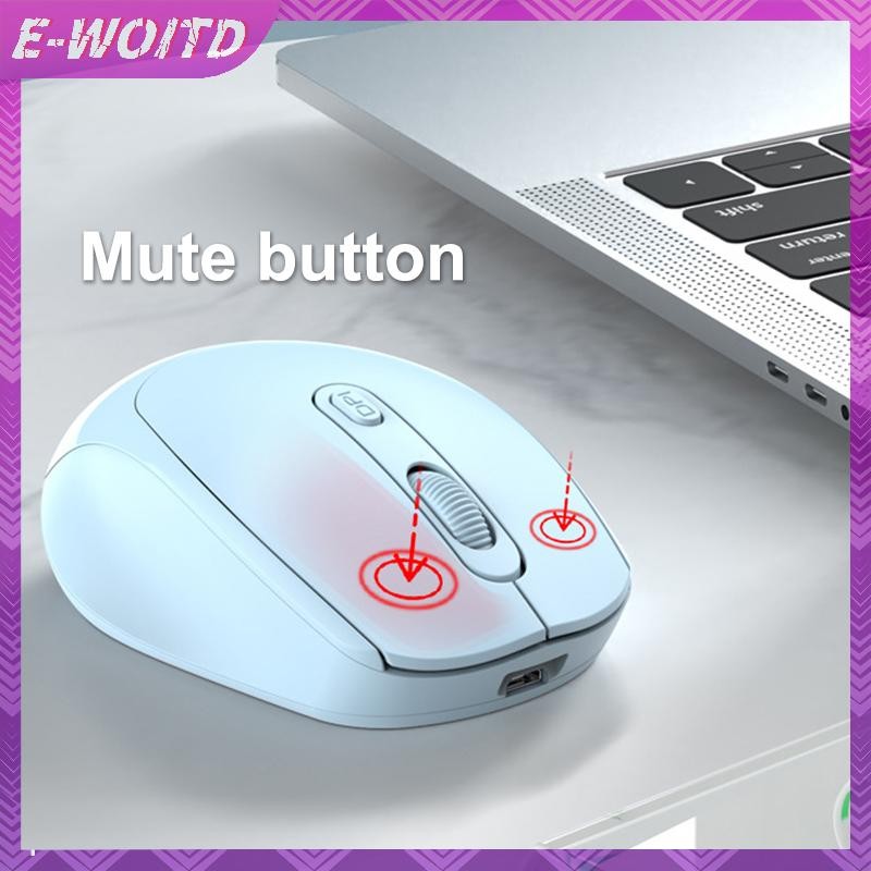 Chuột Laptop E-WOITD Chuột Không Dây Đa Năng Sạc Chế Độ Kép Im Lặng Nam, Nữ Chuột Văn Phòng Mini, Phụ Kiện Máy Tính E-WOITD