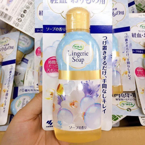 Nước giặt đồ lót Lingerie Soap Nhật Bản 120ml, nhẹ nhàng, lành tính, an toàn cho cô bé