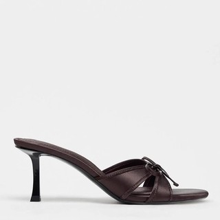 Giày Cao Gót Ngón Chân Tròn Nữ Slip On Nơ 35-42 Size Lớn