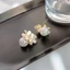 Bông tai hoa Opal thời trang Bông tai ngọc trai giả độc đáo Nữ