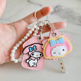 Móc khóa xe điện Vỏ bảo vệ điều khiển từ xa + Vỏ chìa khóa gia đình Chìa khóa nhập cảnh Phim hoạt hình Vỏ thẻ dễ thương