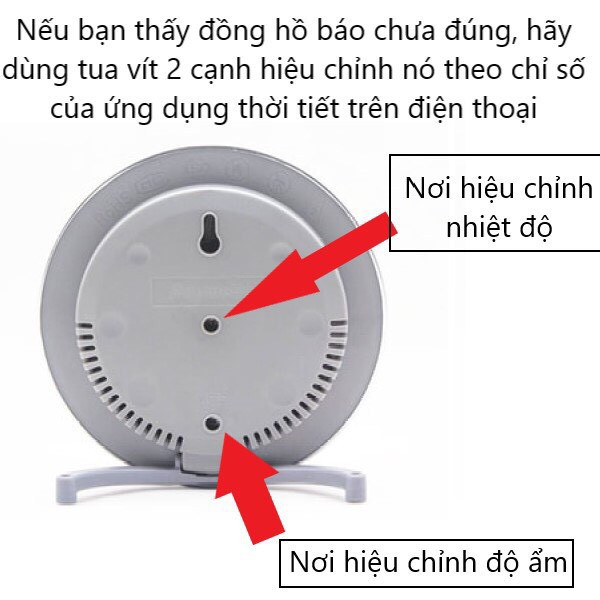 Đồng Hồ Đo Nhiệt Độ Độ Ẩm Chính Xác, Treo Tường Hoặc Để Bàn, Màu Trắng Trang Nhã, Dễ Quan Sát