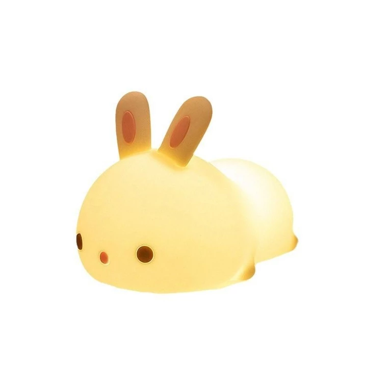 Đèn ngủ silicone hoạt hình thỏ Pat, đèn ngủ bán chạy trên mạng, đèn ngủ cạnh giường, đèn ngủ cho phòng ngủ, đèn bàn