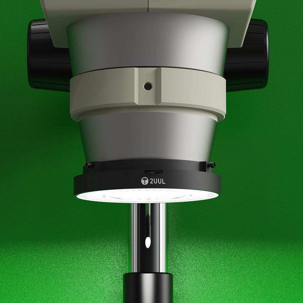 2uul MS98 Đèn LED MicroScope Có Thể Điều Chỉnh Đèn Vòng Đen Chiếu Sáng Để Bảo Trì Điện Thoại USB Độ Sáng Sửa Chữa Đèn Dụng Cụ