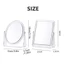 Gương phóng đại DELMER 5x, có chân đế Gương mỹ phẩm để bàn hai mặt, Acrylic linh hoạt đa năng 360° Bàn xoay trang điểm gương trang điểm
