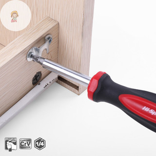 Twe 1 / 4 (6.35mm) Giá đỡ tuốc nơ vít Ratchet có tay cầm al Mũi từ tính VN
