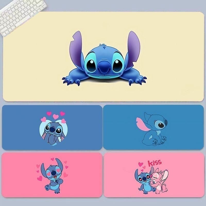 Miếng Lót Chuột Hoạt Hình Stitch Cực Lớn Dày Bàn Phím Máy Tính Để Bàn Thảm Cho Trẻ Em Bé Gái Người Lớn Dễ Thương Để Bàn Học Sinh Thảm Viết (EFY)