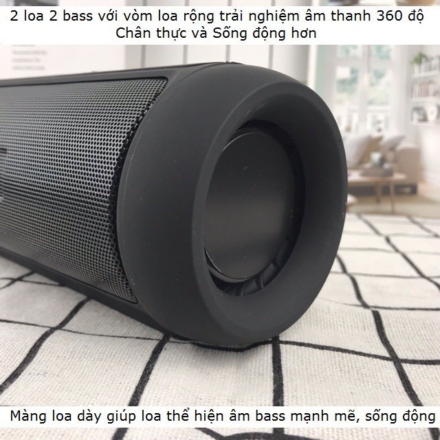 Loa Bluetooth Charge 2 Nghe Nhạc Không Dây Di Động Loa Cầm Tay Pin Trâu Bass Căng Âm Thanh Lớn