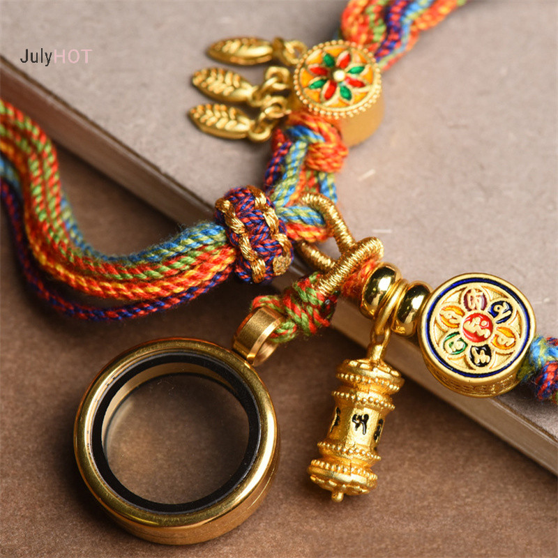 Julyhot Tay Dệt Phong Cách Tây Tạng Vòng Tay Zakiram Vòng Tay Xanh Tara Năm Bậc Thầy Thangka Vòng Tay Tây Tạng Massivedeals