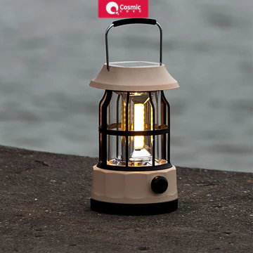 Đèn cắm trại mới retro năng lượng mặt trời cắm trại ngoài trời đèn lều cắm trại ánh sáng di động ngựa đèn trại