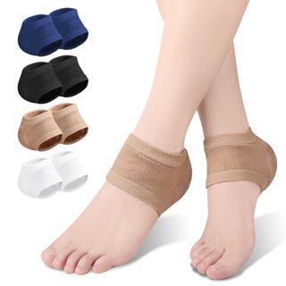 Gel Silicone Gót Bảo Vệ Tay Áo Miếng Lót Gót Chân Cốc Plantar Fasciitis Hỗ Trợ Chăm Sóc Bàn Chân Sửa Chữa Da Đệm Nửa yard Tất