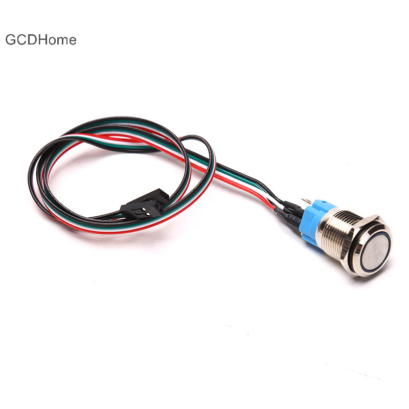 Gcdhome PC Host Power Starter Nút SW Nút Đặt Lại Máy Tính SW Có Cáp HOT