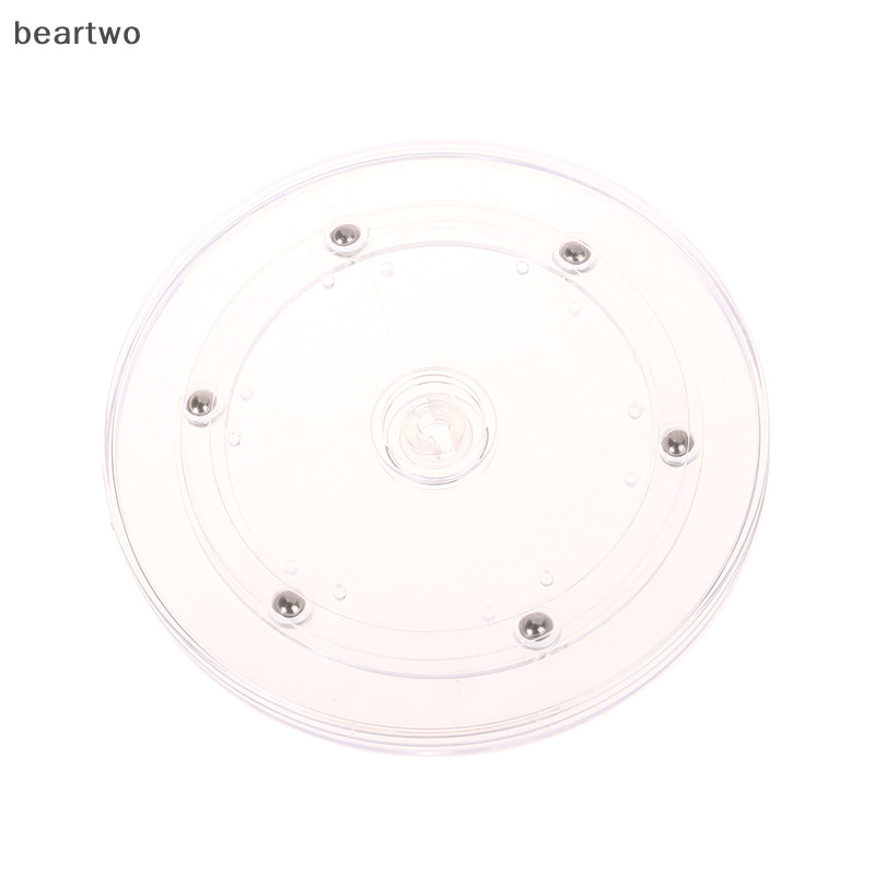 < Beartwo > Bàn xoay Acrylic trong suốt 360 xoay Giá đỡ màn hình Đế tròn Trang sức lười biếng Trang trí đĩa xoay Phần cứng nội thất Đẹp
