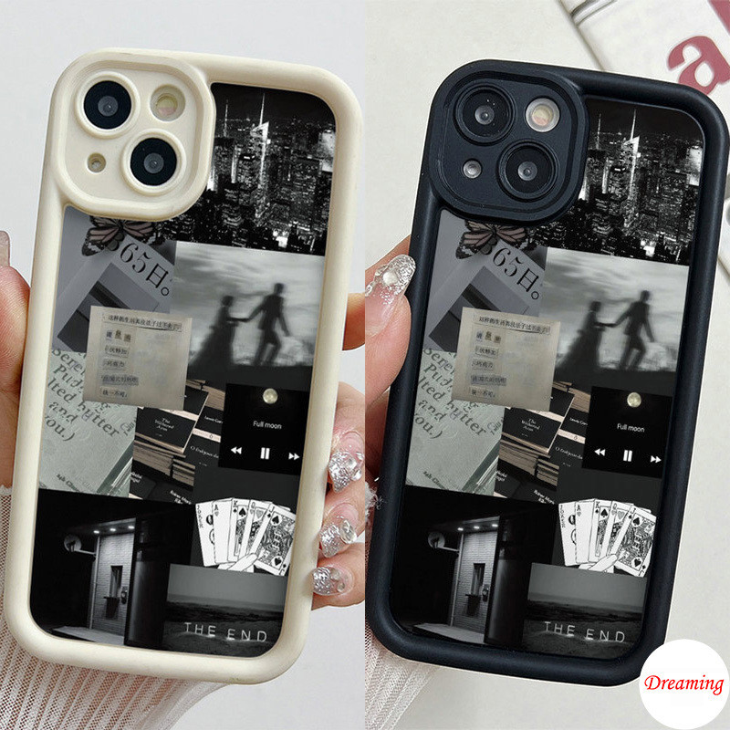 Ốp Lưng Cho Samsung Galaxy S24 S23 S22 S21 S20 Plus Ultra FE M55 M54 M51 A55 A54 A53 A52 A51 A50 A30S A73 A72 A71 A70 Thiết Kế Mắt Thiên Thần Chống Rơi Motif Shadow Nhãn Cắt