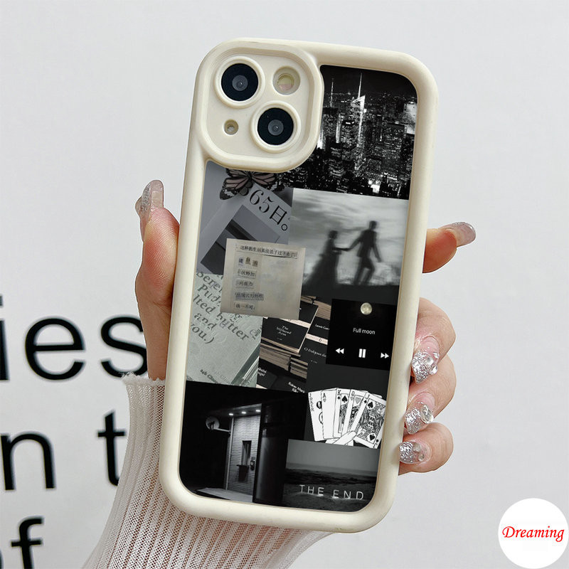 Ốp Lưng Cho Samsung Galaxy S24 S23 S22 S21 S20 Plus Ultra FE M55 M54 M51 A55 A54 A53 A52 A51 A50 A30S A73 A72 A71 A70 Thiết Kế Mắt Thiên Thần Chống Rơi Motif Shadow Nhãn Cắt