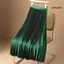 Váy Midi cổ điển nữ eo cao xếp li, dây thắt lưng co giãn, dáng chữ A, màu trơn, dài Satin mượt mà