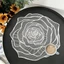 DELMER Hoa Hồng Placemats, Thảm Cách Nhiệt Có Thể Tái Sử Dụng Chống Trơn Trượt, Trang Trí Nhà Cửa Rỗng Thiết Kế Tròn Hoàn Hảo Bộ Đồ Ăn Miếng Lót Để Bàn Bảo Vệ