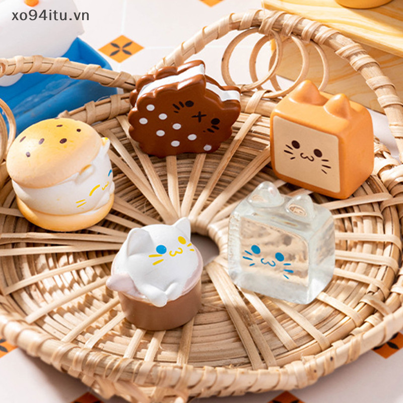 XOITU Hoạt Hình Món Tráng Miệng Bánh Quy Burger Micro Phong Cảnh Đồ Trang Trí Hình Thu Nhỏ Trang Trí Để Bàn DIY Trang Trí Nhà Cửa Quà Tặng VN