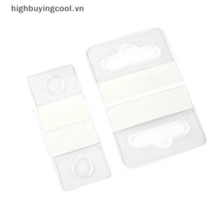 Hcvn 100 Chiếc Khe Cắm PVC Dính Lỗ Thẻ Móc Hộp Hàng Hóa Túi Móc Treo Hiển Thị HOT