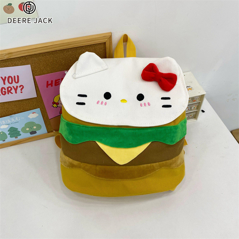 Ba lô nữ Deere JACK Hello Kitty phổ biến sức chứa lớn canvas dễ thương ...