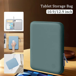 Túi da lót phẳng nhiều lớp đa chức năng cho Samsung Galaxy Tab S10 Plus S10 + 12.4 S9 FE Plus S7 FE S8 Plus S6 Lite A8 A9 A7 Lite