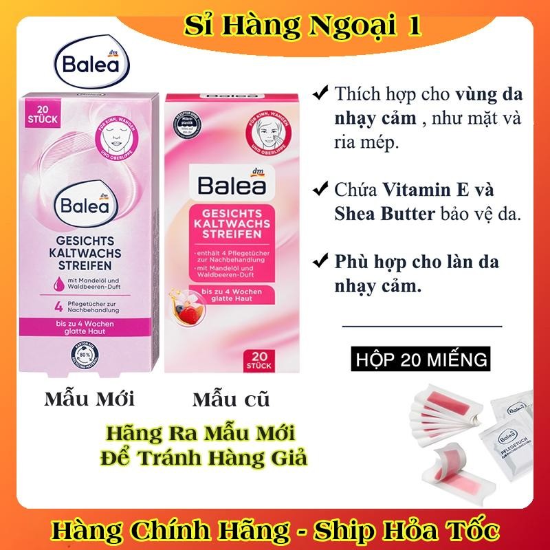 Miếng tẩy lông mặt, ria mép, lông mày, bikini Balea của Đức - Date mới Đủ Bill (Shop có che tên SP)
